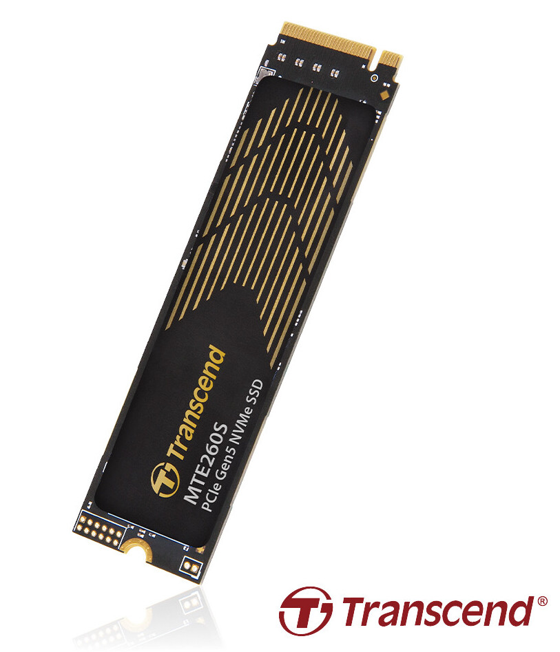 Transcend introduces its top-of-the-line MTE260S PCIe Gen5 SSD.